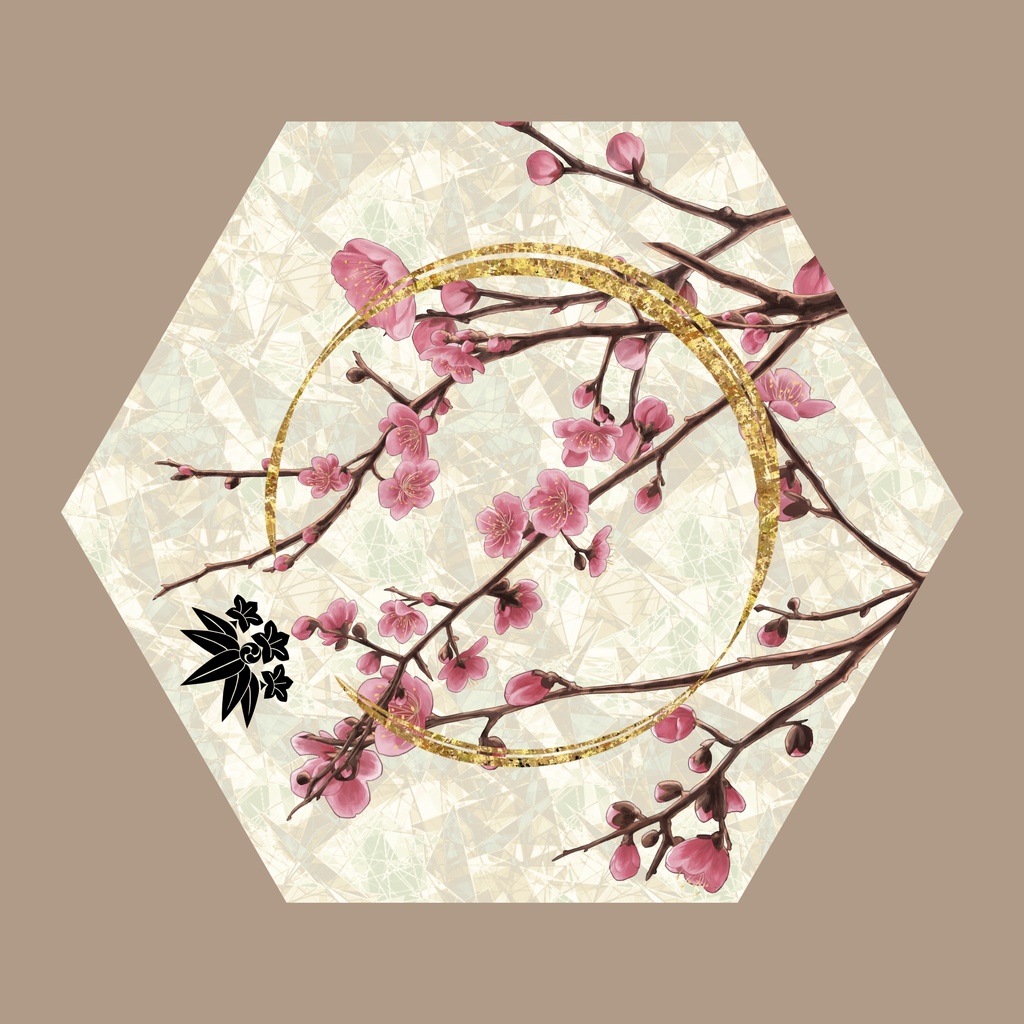 刀剣男士が見守る折りたたみ傘（内側印刷）髭切