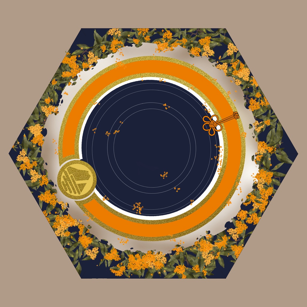 刀剣男士が見守る折りたたみ傘（内側印刷）山姥切国広