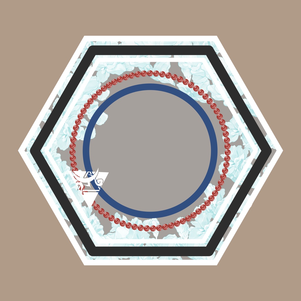 刀剣男士が見守る折りたたみ傘（内側印刷）江雪左文字