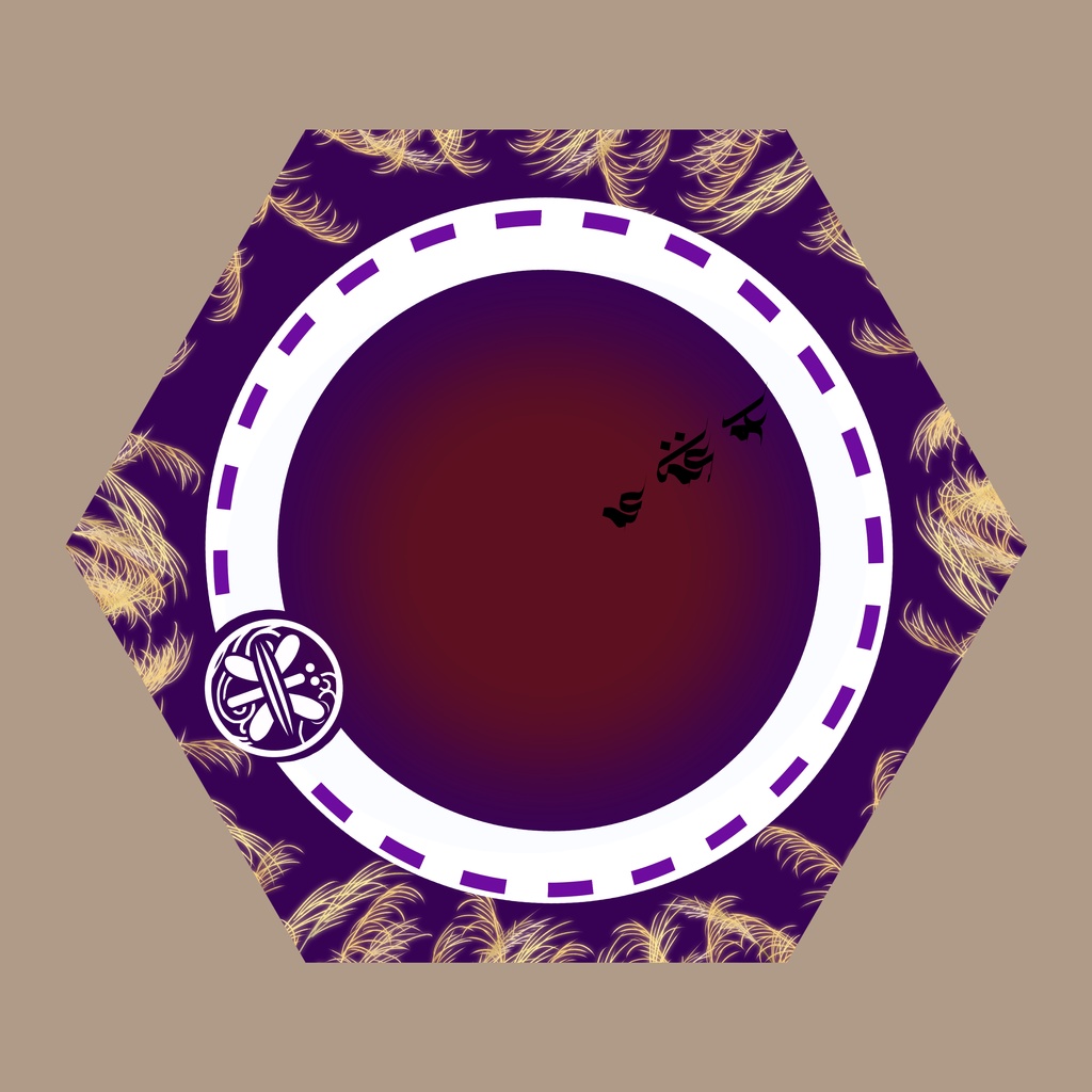 刀剣男士が見守る折りたたみ傘（内側印刷）蜻蛉切