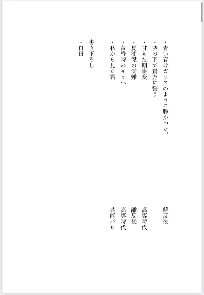 傑硝 再録本2 ─白日─