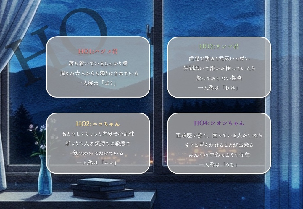 【GMレス可】紗夜にかそけし憐憫に【マーダーミステリー】