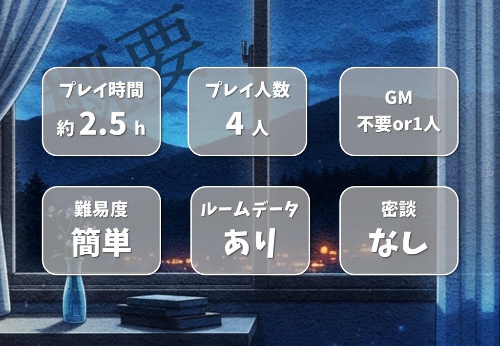 【GMレス可】紗夜にかそけし憐憫に【マーダーミステリー】