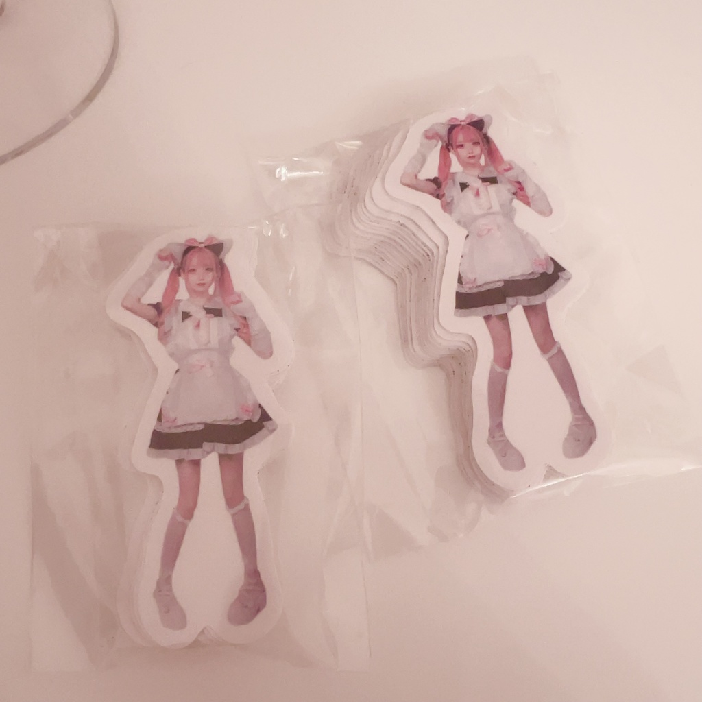 実写 うさぎちゃんステッカー