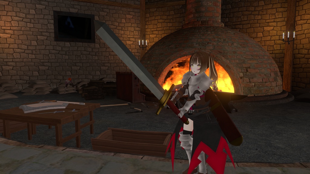 【VRChat想定】抜刀できる大剣