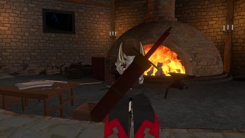 【VRChat想定】抜刀できる大剣