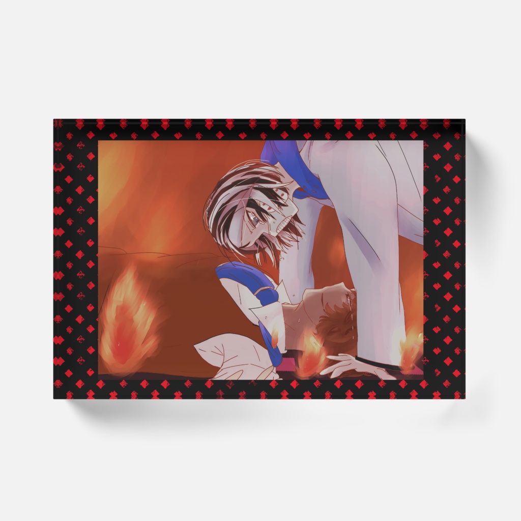 琵琶梔アクリルブロック