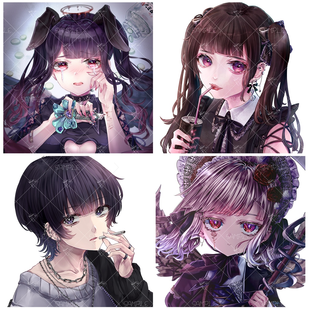 イラスト制作依頼【サンプル閲覧用】