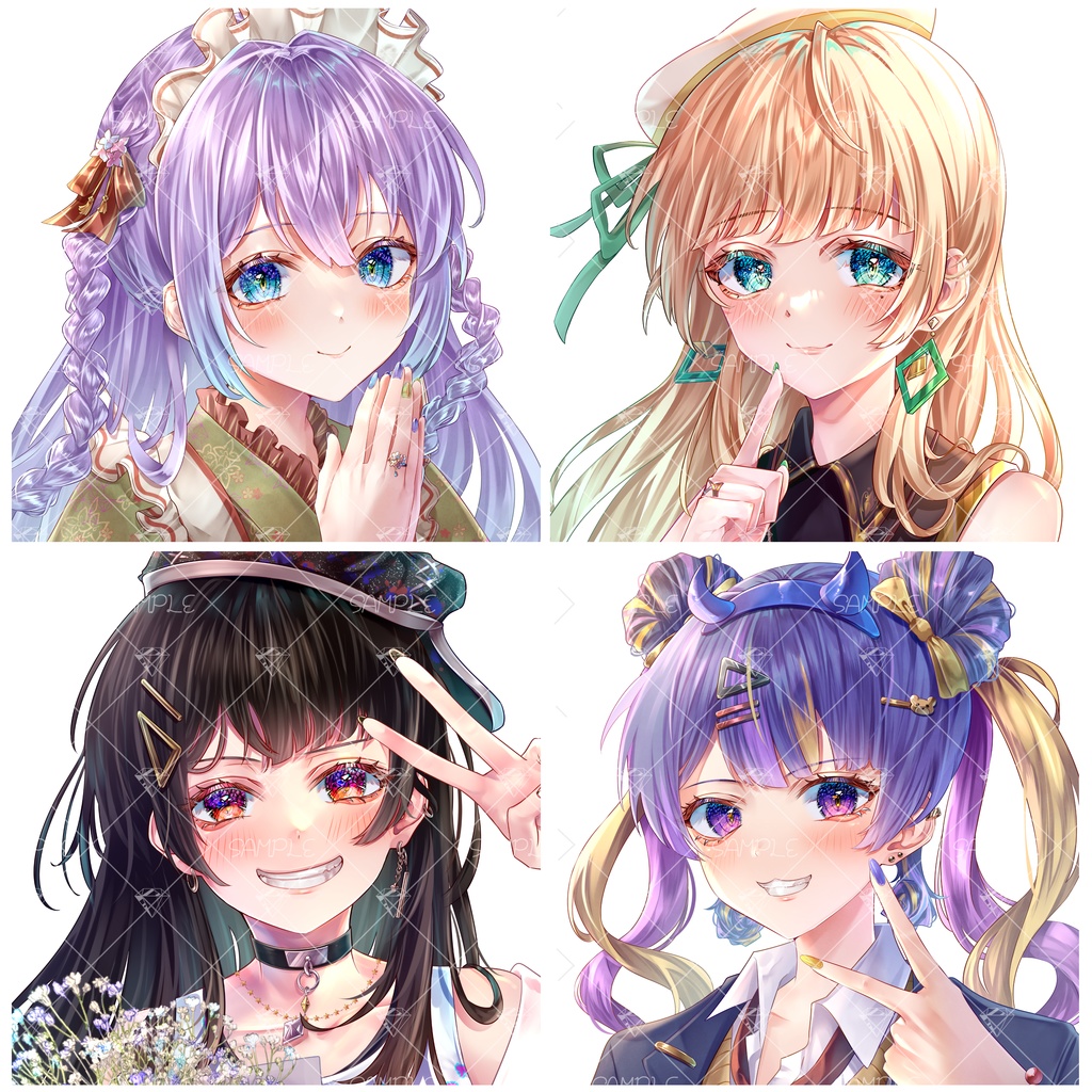 イラスト制作依頼【サンプル閲覧用】