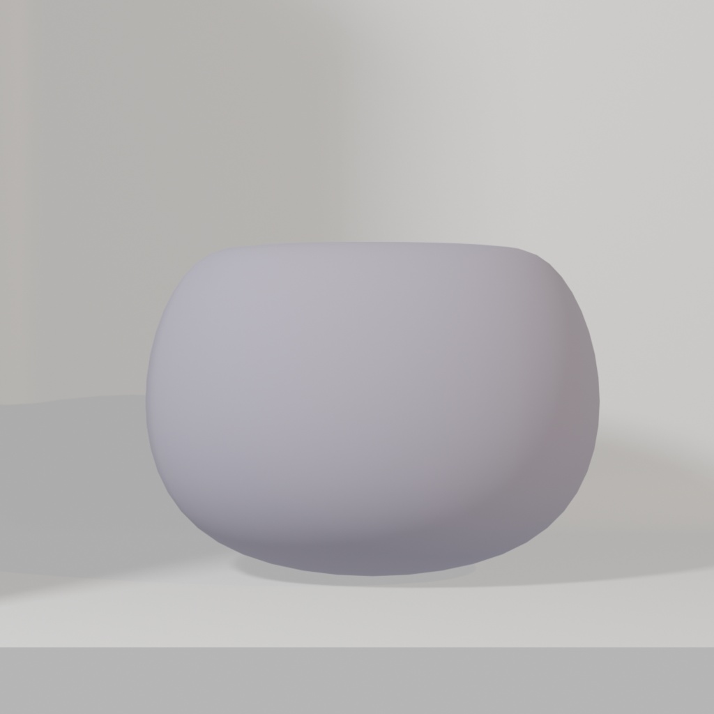 【3D Model】すわれるクッション/Seat Cushion