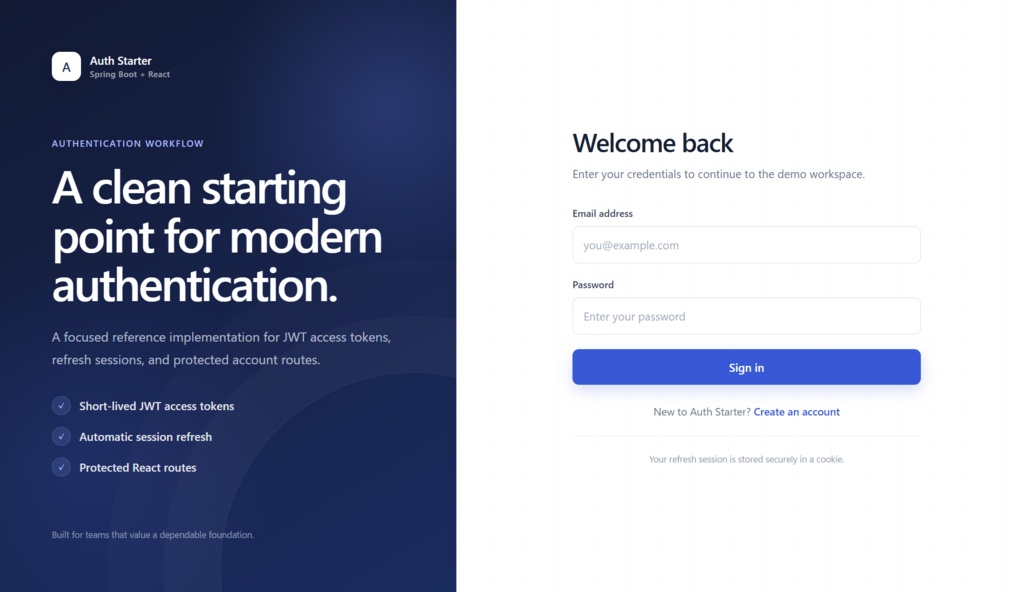 Spring Boot Auth Starter 1.0.0|Spring Boot+React認証スターター