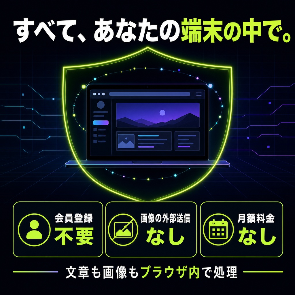 Virtual Profile Maker|買い切り・完全ローカル型プロフィールWebサイトメーカー