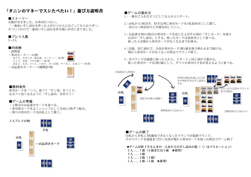 タニンのマネーでスシたべたい!