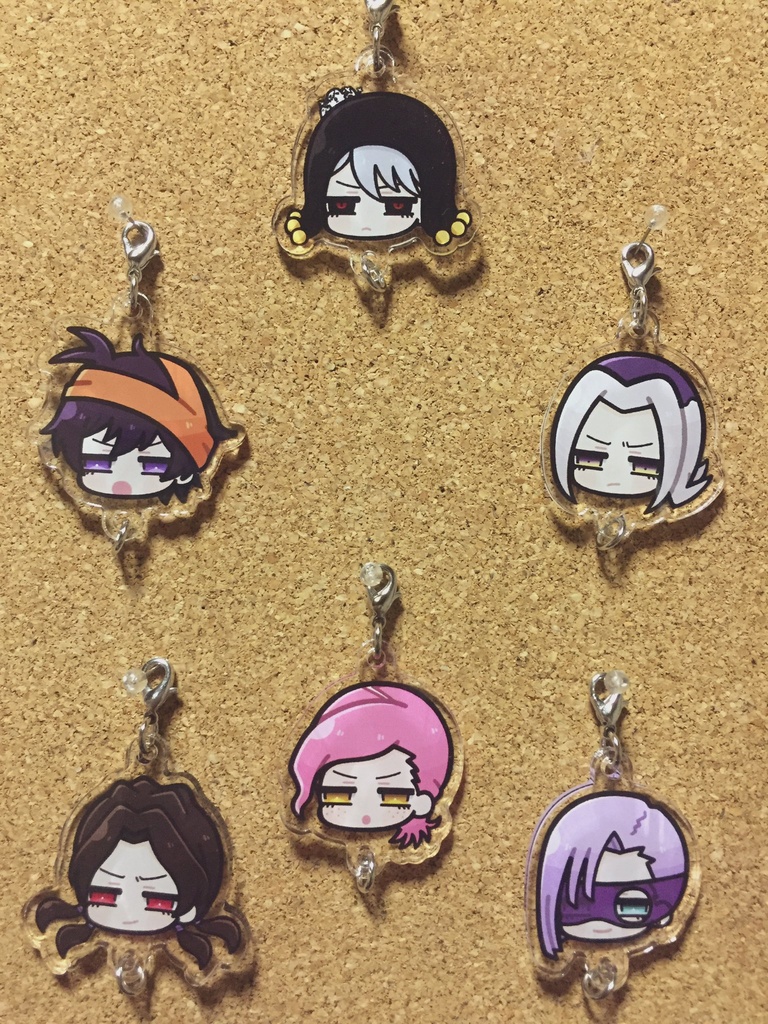 ちまっと繋がる顔アクキー