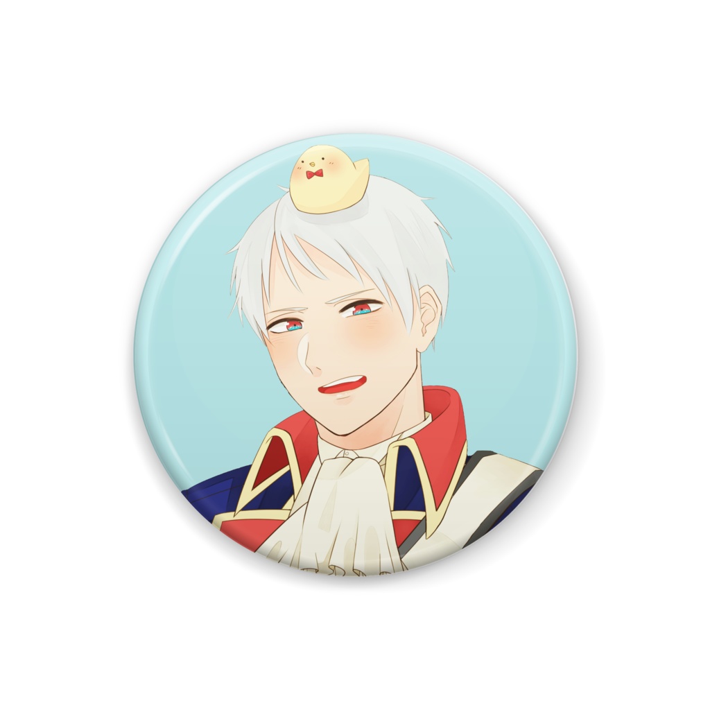 王国普-缶バッジ