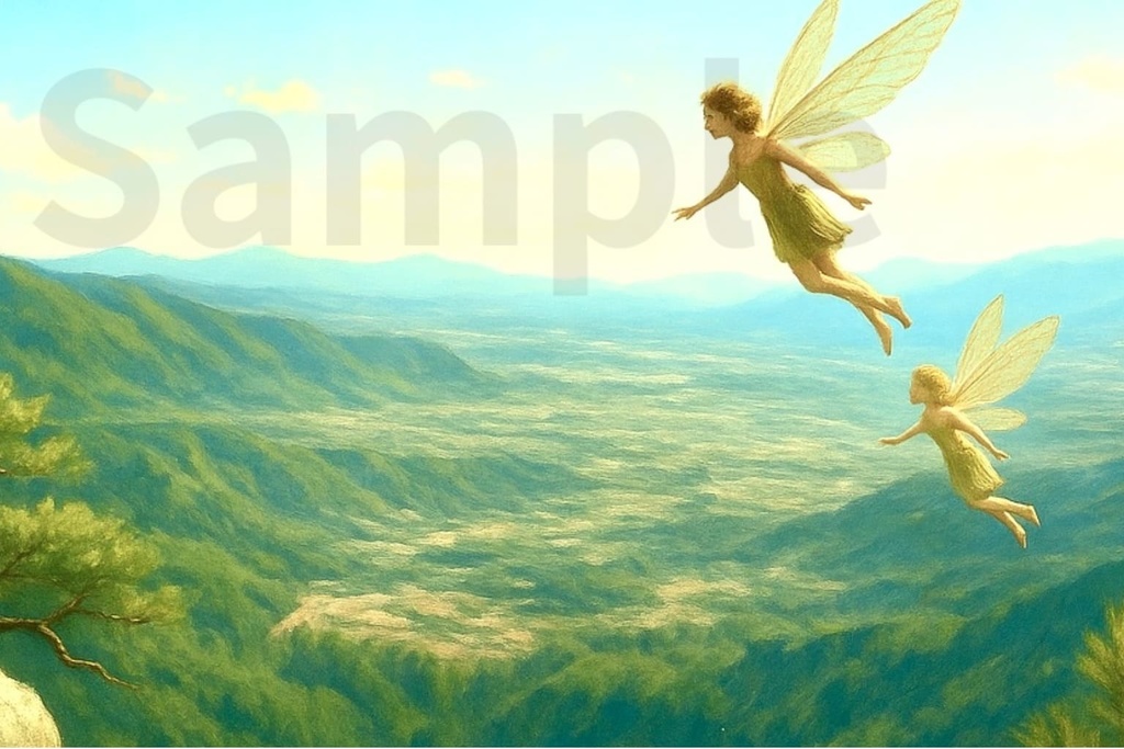 風の谷を渡る妖精たち