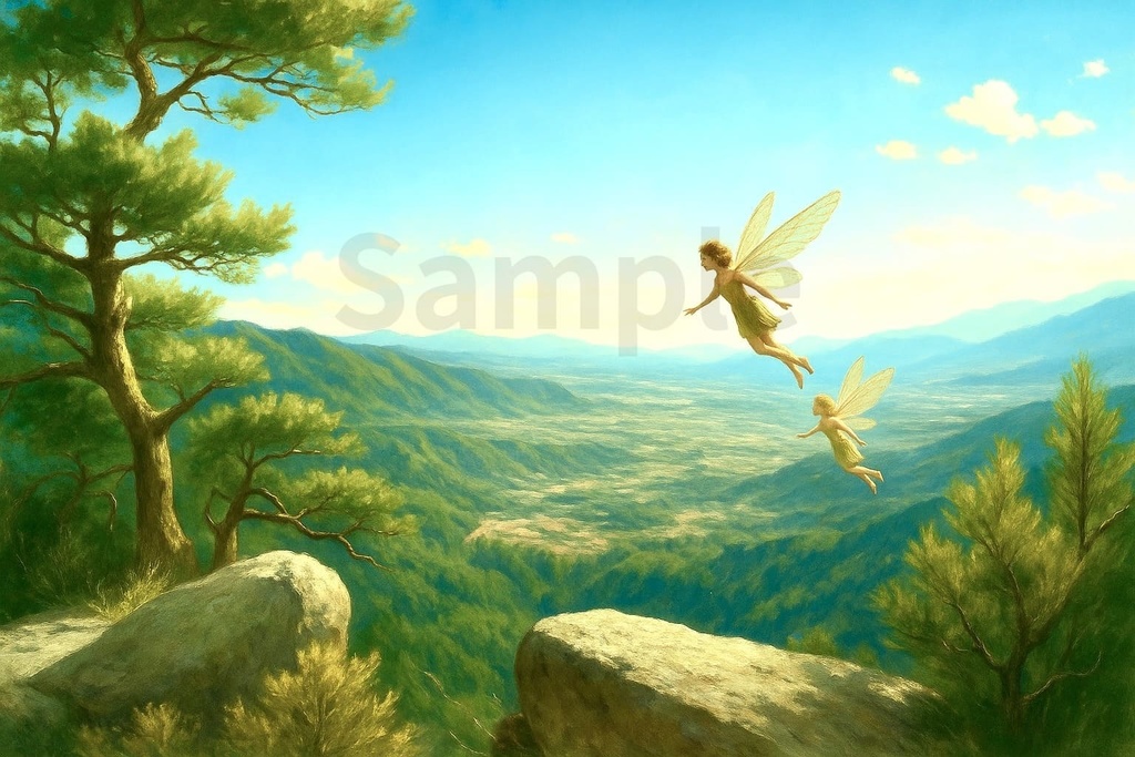 風の谷を渡る妖精たち