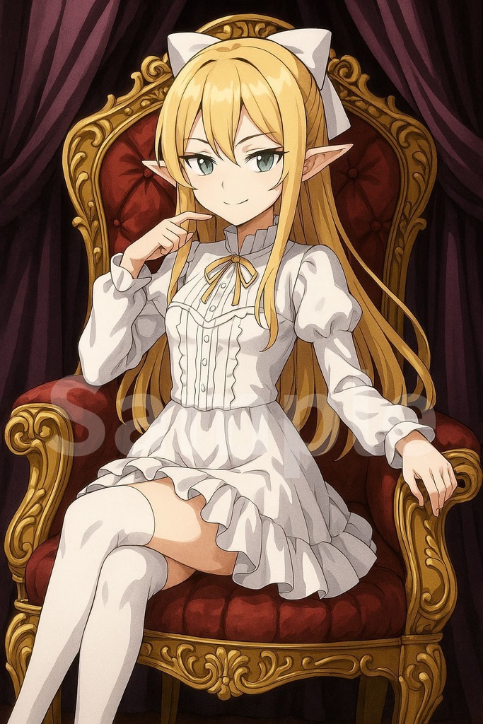 高貴なる微笑みのエルフの女王・シルフィーナ（オリジナルキャラクター）