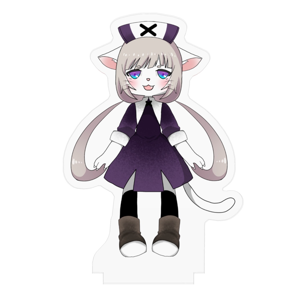 メス猫のアクリルフィギュア