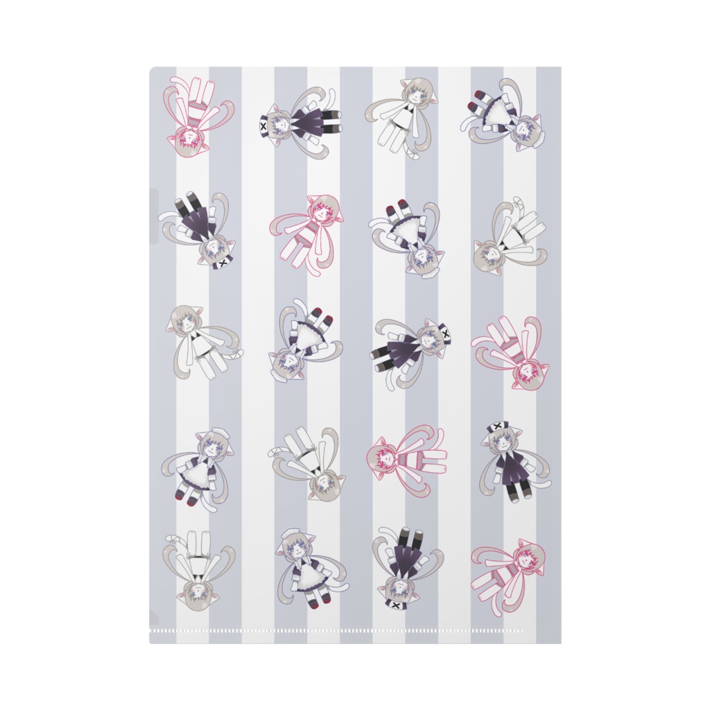 メス猫がいっぱいクリアファイルA4