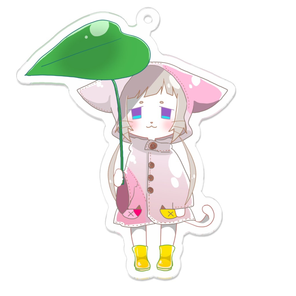 雨の日メス猫アクキー