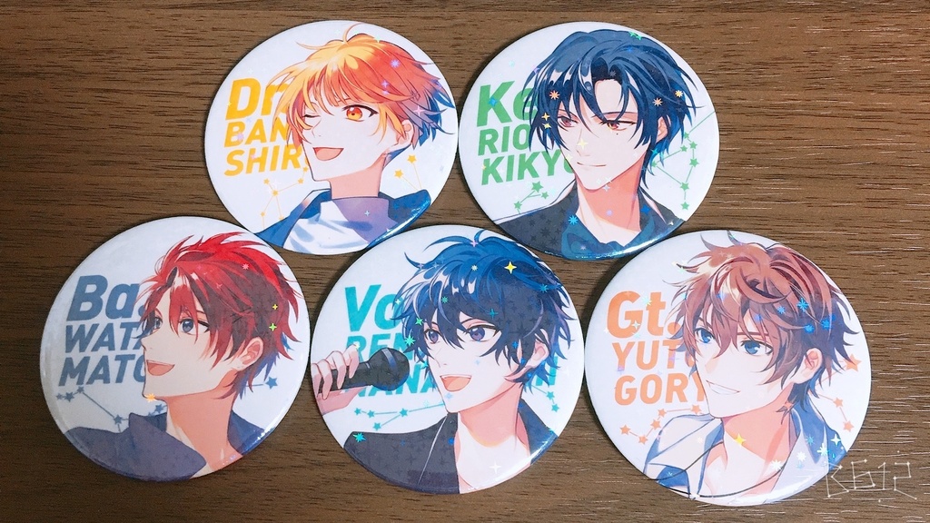 【処分値段】「CROSSING」Argonavis&GYROAXIA缶バッジセット(セット特典付)