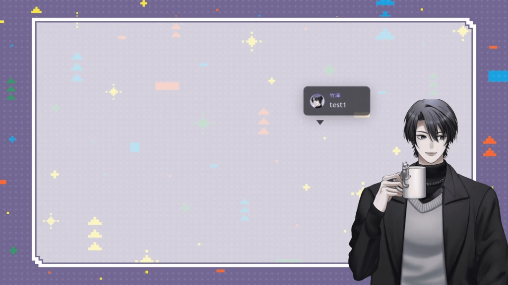 【OBS】わんコメ用 動くバルーンコメント オーバーレイ HTML テンプレート