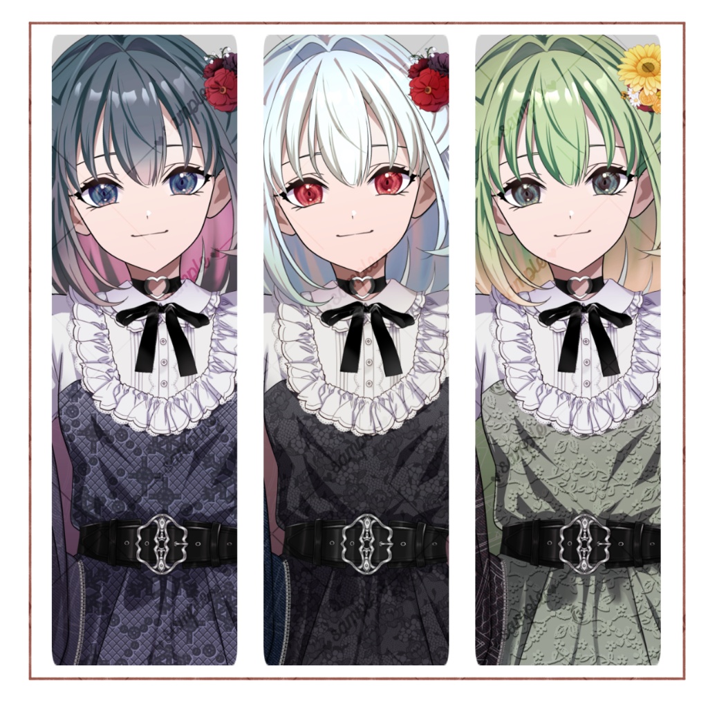 地雷系ワンピースの女の子_立ち絵素材