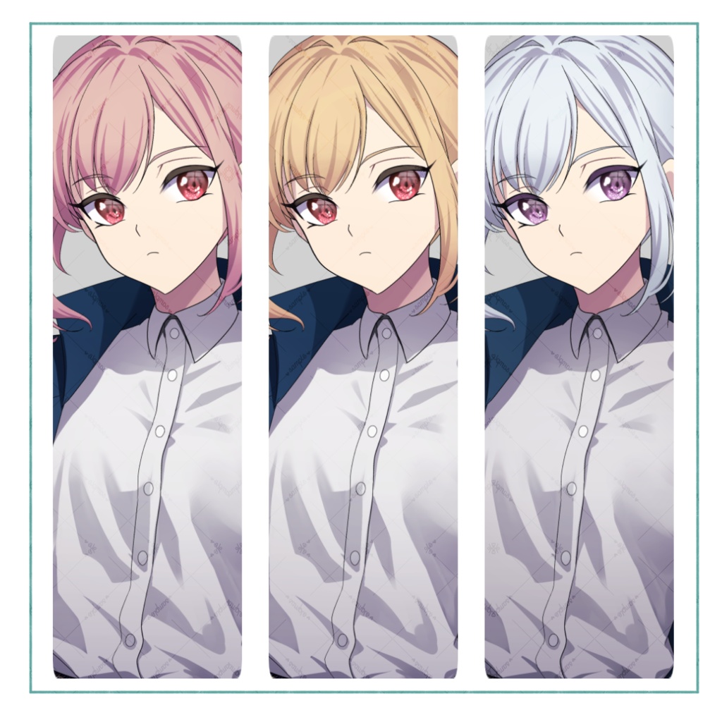 長髪女性_立ち絵素材【FBIジャケット・ドレス】