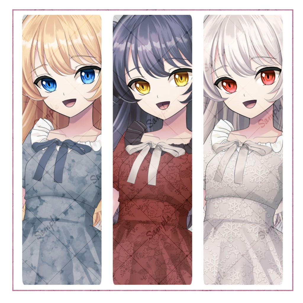 【無料有】ワンピースの少女_立ち絵素材【フリル、全身】