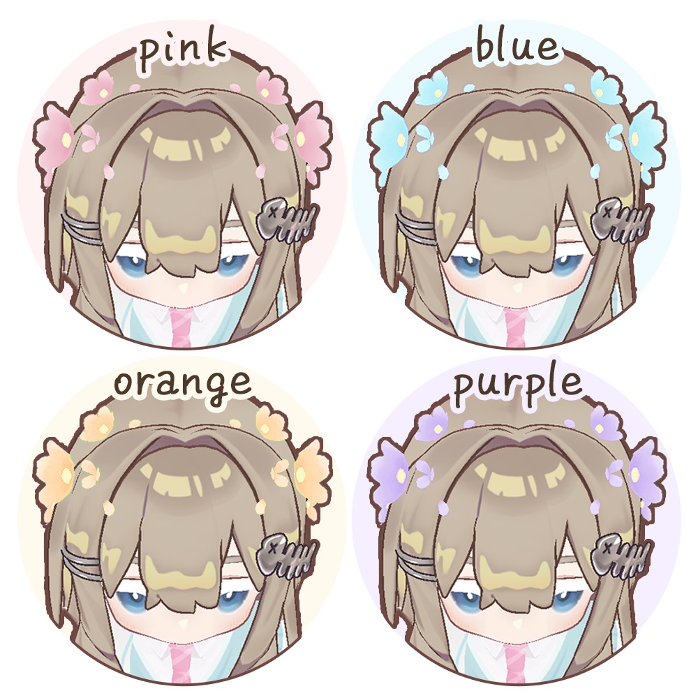 【キプフェル専用】ツインフラワーアクセ