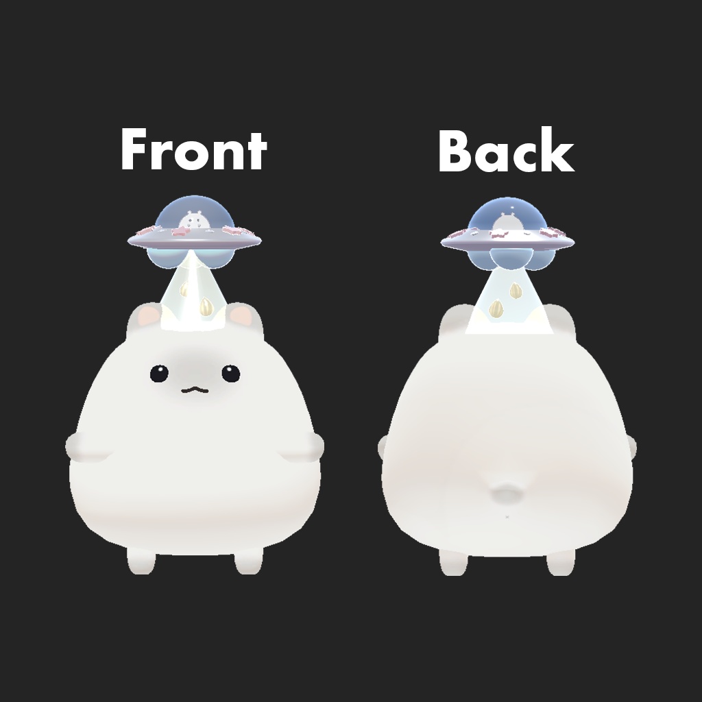 【はむ対応】ぷかぷかUFO【VRC向け】