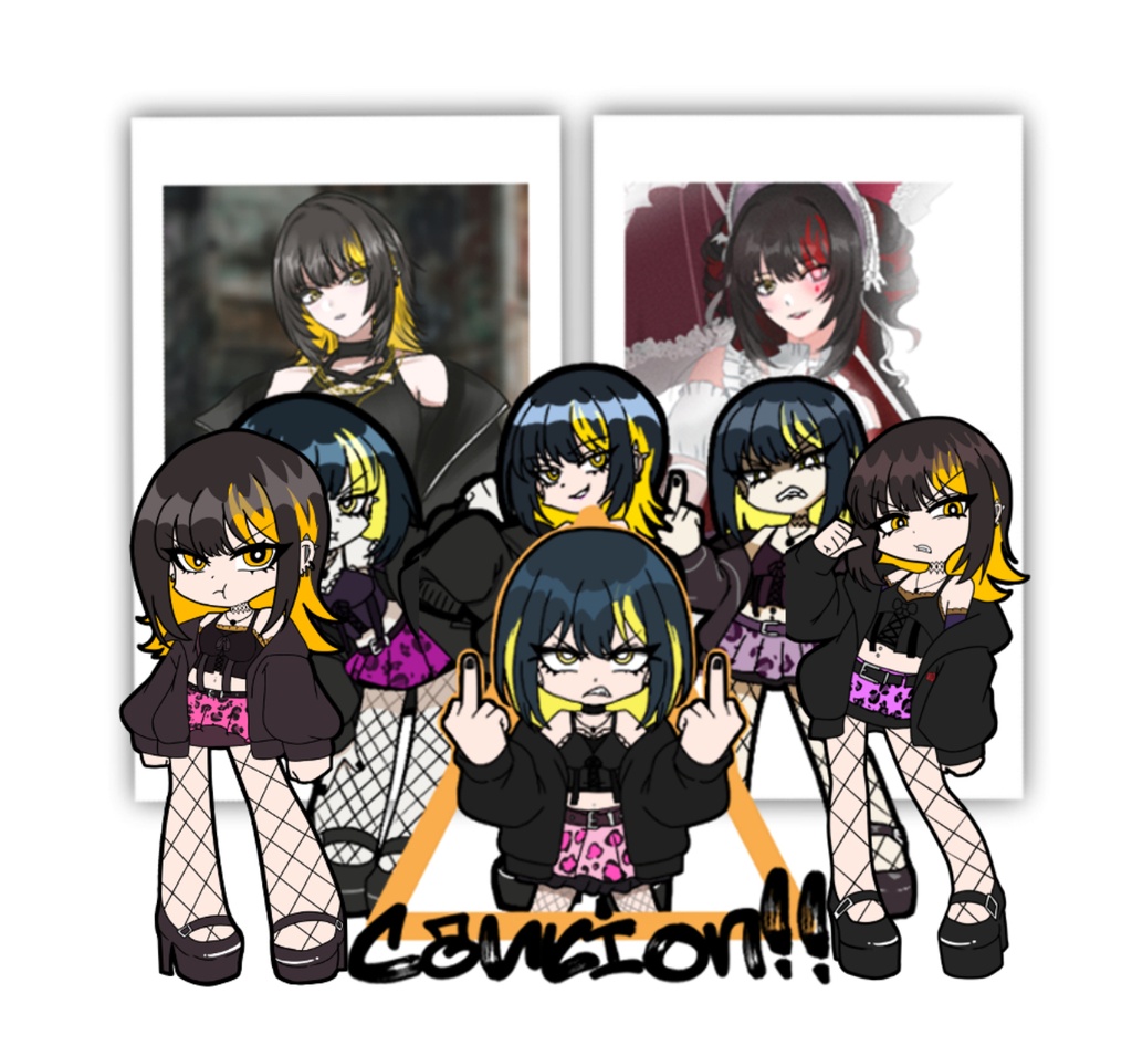 激おこカミサマステッカーパック＆チェキ