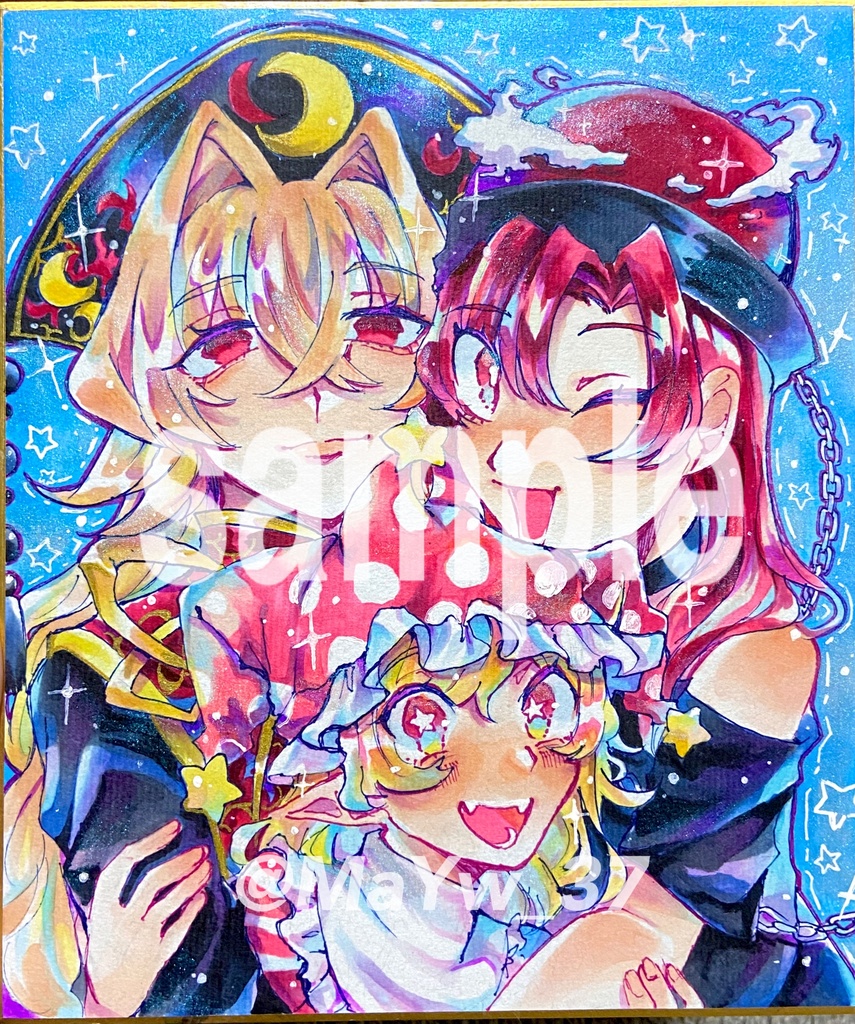 【東方Project限定】リクエスト色紙【小or中サイズ】