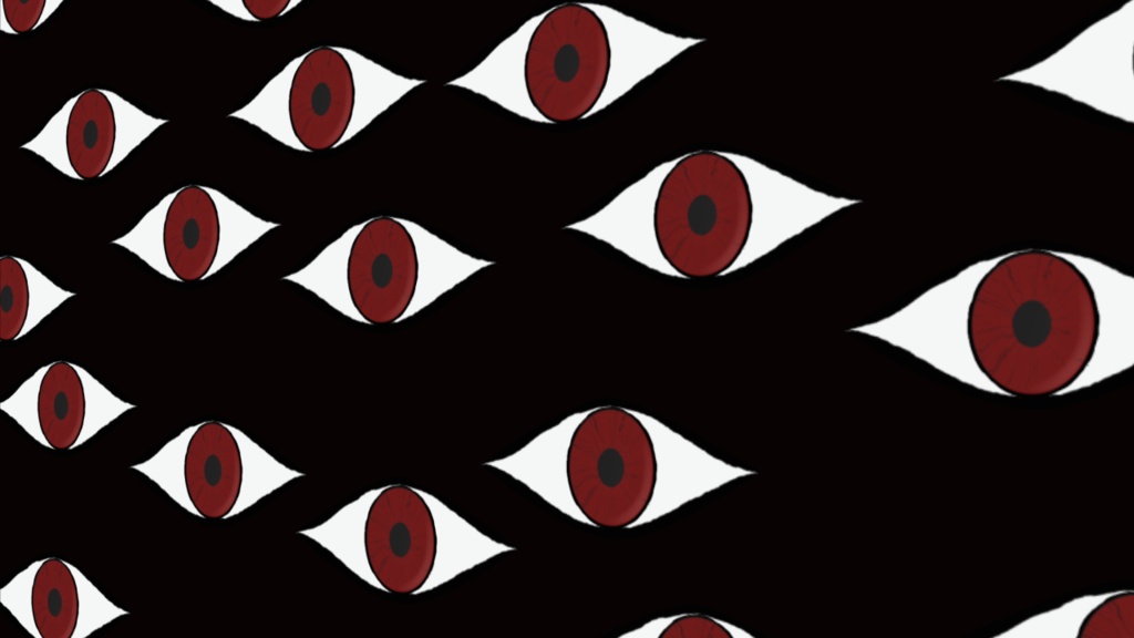 【TRPG/配信素材】目玉がこちらを覗いているホラー演出素材!全5種APNG&MP4【ココフォリア・MV・配信向け】