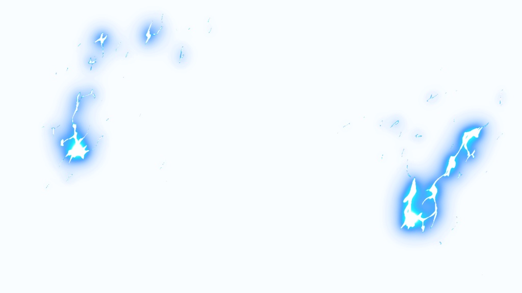 【TRPG/動画素材】纏わせても使えるぱちぱち電撃背景素材!全7種APNG&MP4【ココフォリア・MV・配信向け】