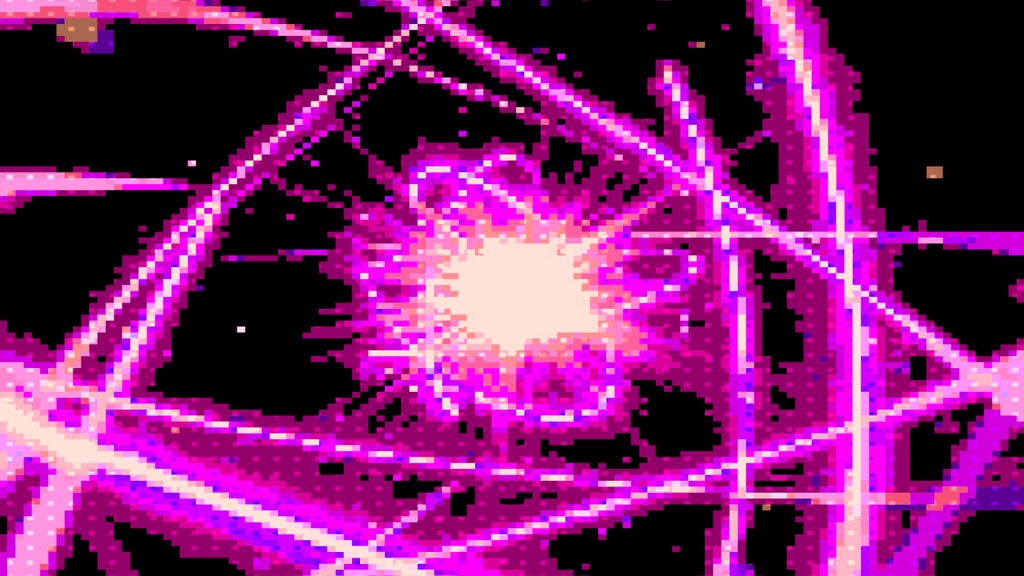 【TRPG/動画素材】レトロゲーム風レーザーライン演出背景!全7種APNG&MP4【ココフォリア・MV・配信向け】