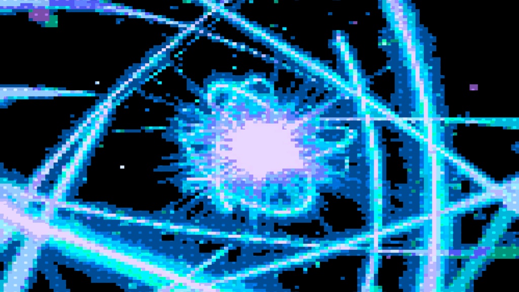 【TRPG/動画素材】レトロゲーム風レーザーライン演出背景!全7種APNG&MP4【ココフォリア・MV・配信向け】