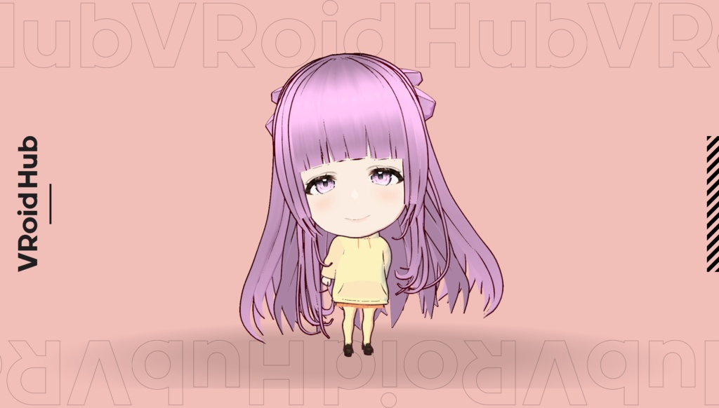 【VRoid/VRM/アバター】シオリ ミニキャラver