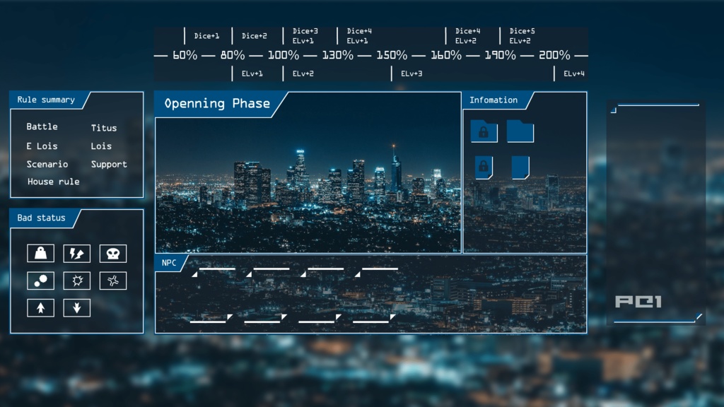 【DX3】ココフォリア用部屋素材(16:9)
