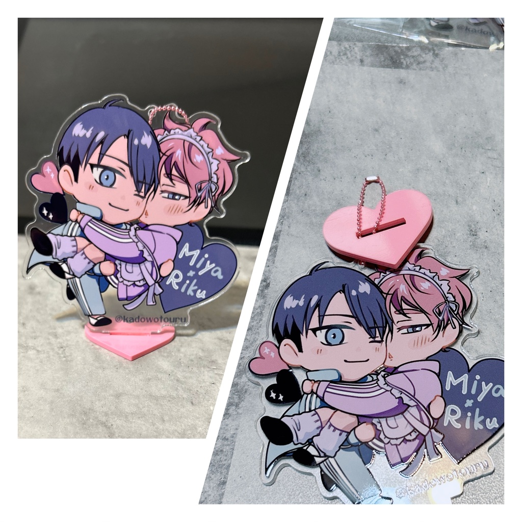【価格変更】チビみやりくアクキー（アクスタ）