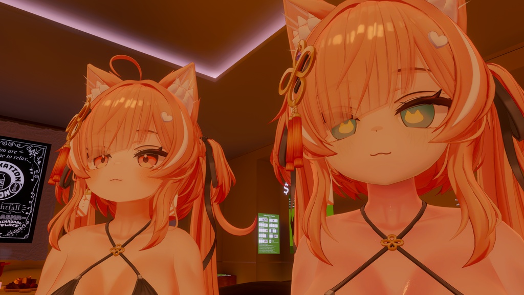 【無料】イチゴちゃん対応ねこちゃんアイ