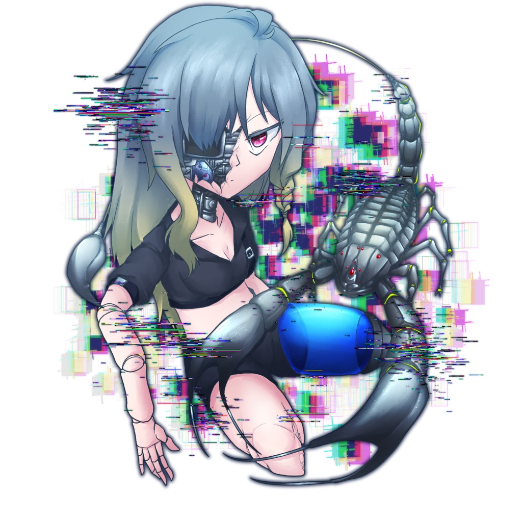 メンテナンス女子(サソリ:ERROR)アクリルキーホルダー