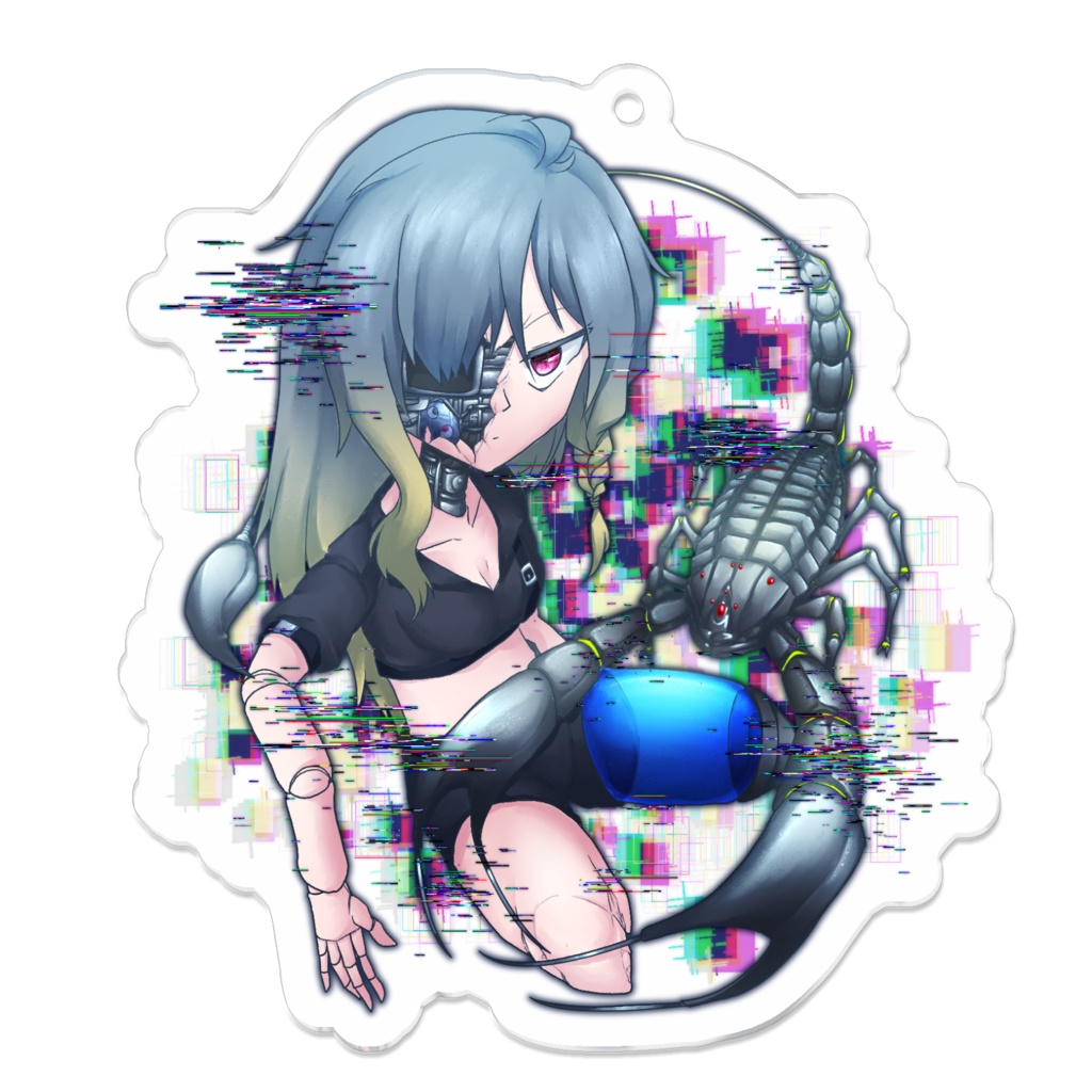 メンテナンス女子(サソリ:ERROR)アクリルキーホルダー