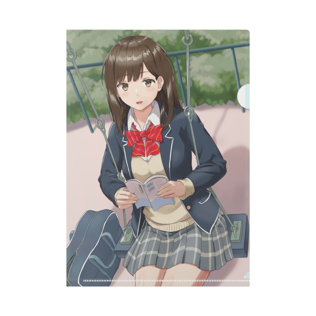 クリアファイル・少女・ブランコ・待ち合わせ