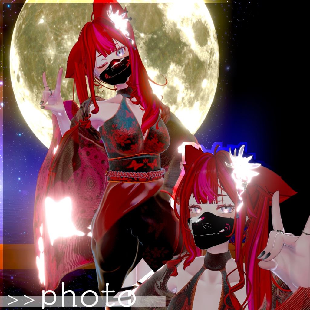 狐マスク-Fox mask-(ジェスチャー付き)