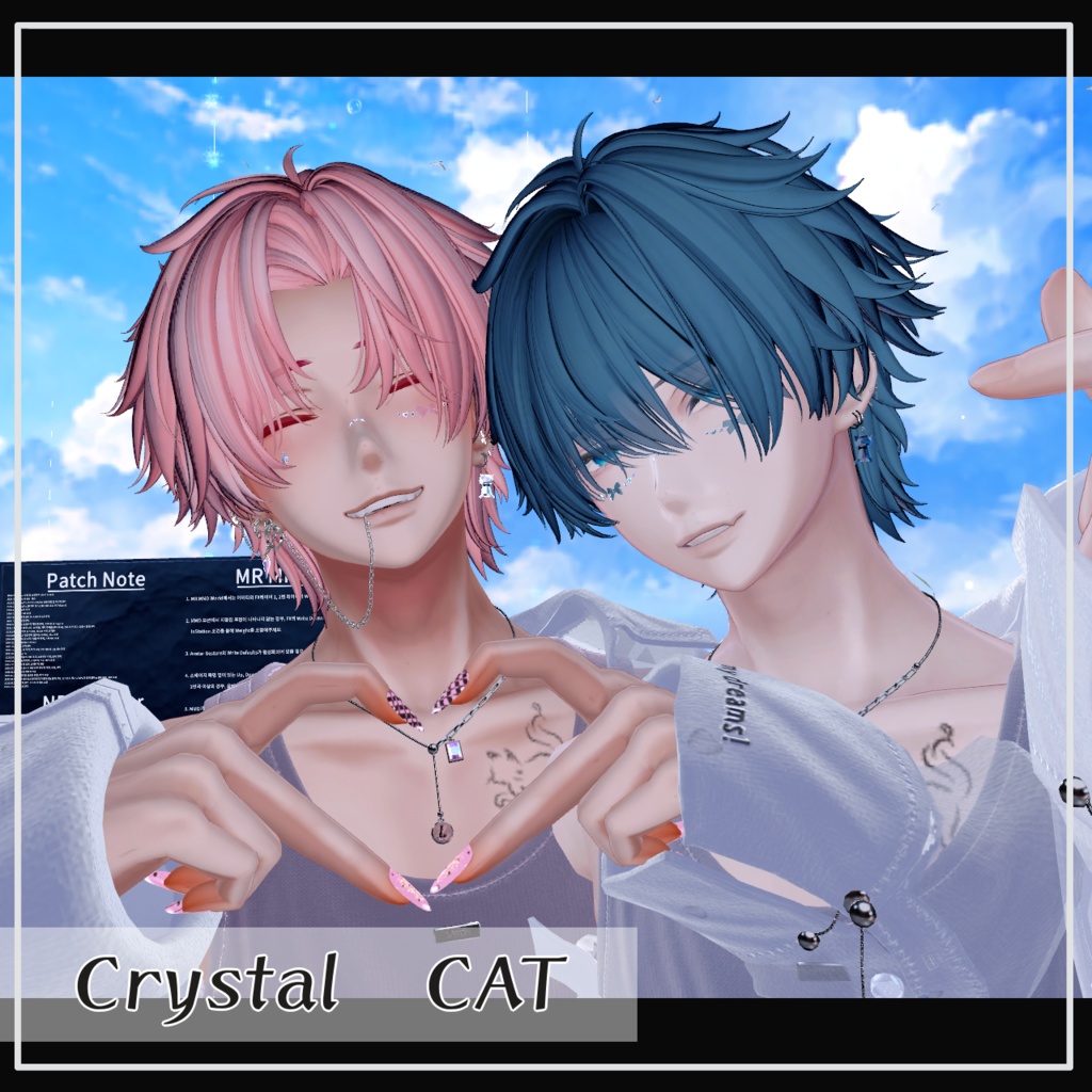 Crystal CAT & リングブレスレット