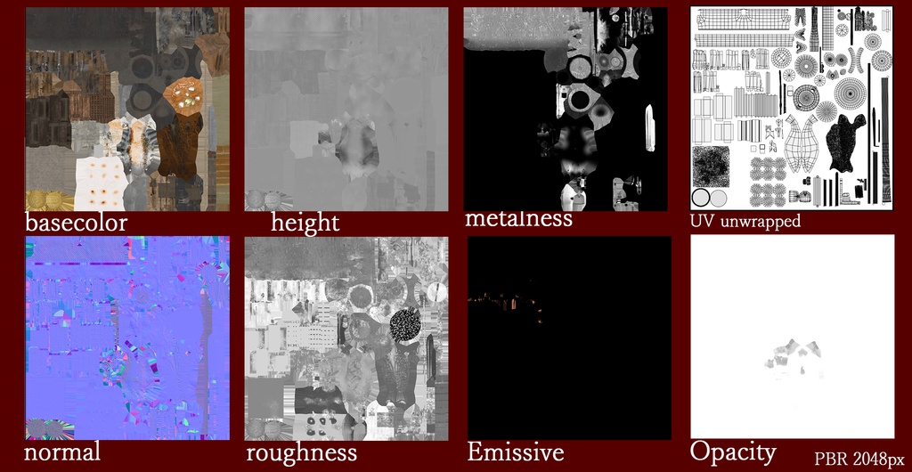 囲炉裏3Dモデル