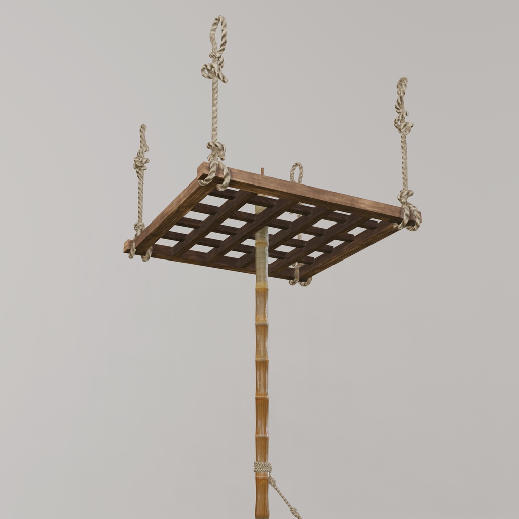 囲炉裏3Dモデル