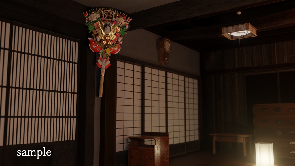 熊手飾り 3Dモデル